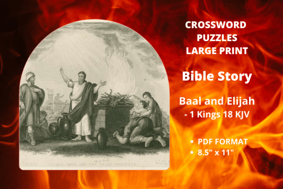 Bible Story 1 Kings 18-Crossword Puzzles