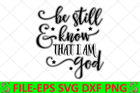 Christian Jesus T-shirt Design, Be Still: Faith-Fueled Content Visuals for Publishers