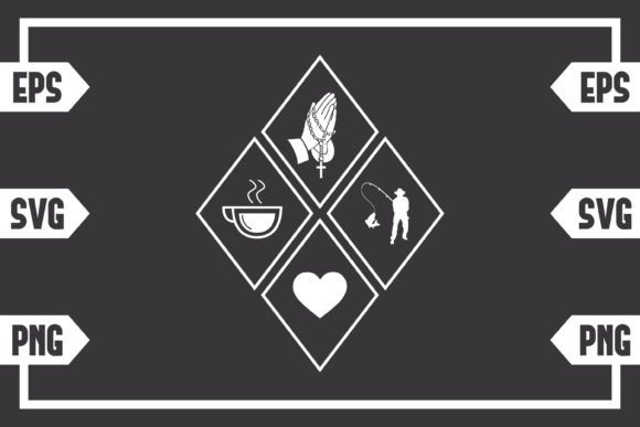 Coffee Jesus Heart and Guy Fishing Crafts Review
