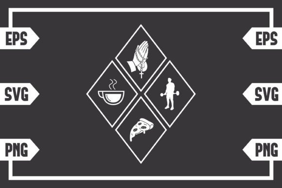 Coffee Jesus Pizza and Fitness Crafts Asset Review