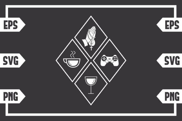 Coffee Jesus Wine and Gaming Controller Crafts