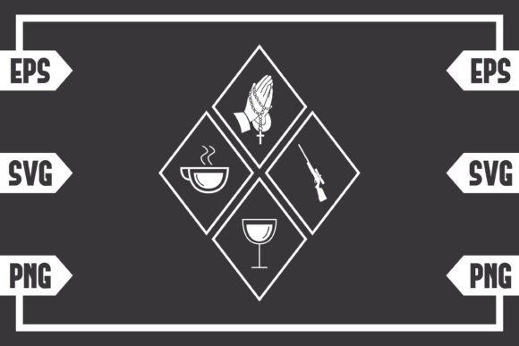 Coffee Jesus Wine and Hunting Rifle Crafts