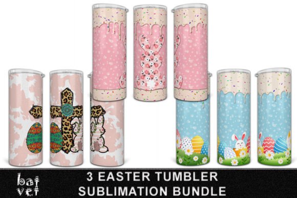Easter Tumbler PNG Bundle Wrap Design for Craft Sellers