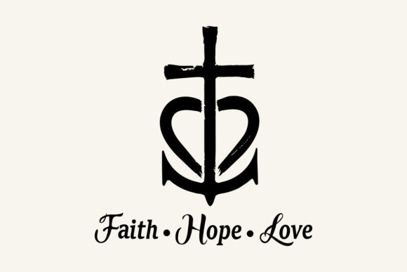 Faith, Hope, Love Svg for Local Business Branding & Crafts