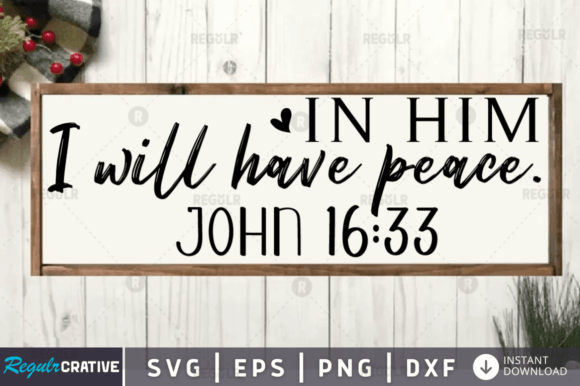 In Him I Will Have Peace: A Designer's Review