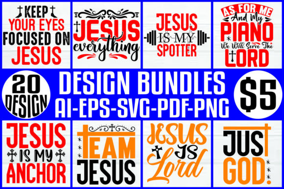 Jesus Design Bundle for Crafts and Small Business Branding